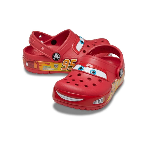 (Authentic) Children's Racing Style LED Flashing Clogs | Lightning McQueen Clogs (Kids/Big Kids)