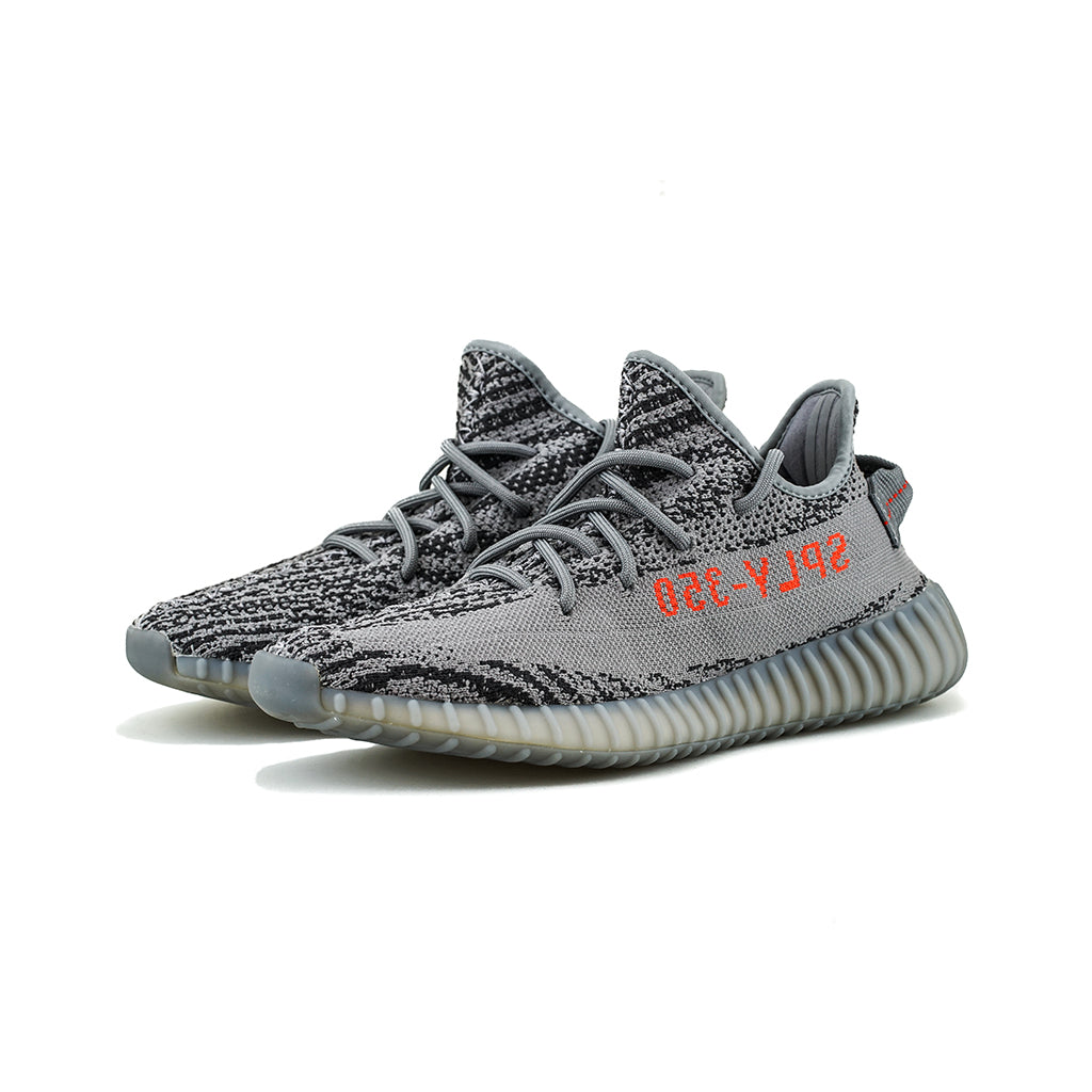 Branded Sneakers 𝓨𝓮𝓮𝔃𝔂 𝕭𝖔𝖔𝖘𝖙 𝟯.𝟱𝟬(Grey/Bold-Orange/Dark Grey)